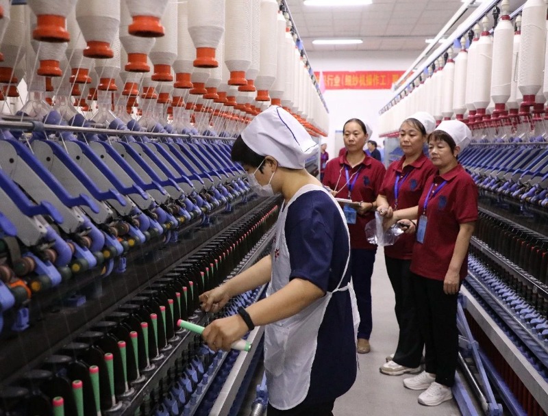 常山集團(tuán)所屬常山北明成功舉辦2024年全國行業(yè)(細(xì)紗機(jī)操作工)職業(yè)技能競賽河北省選拔賽