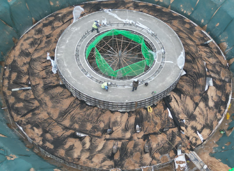 追風(fēng)聚能啟新程丨常山集團所屬能投公司深澤風(fēng)電項目首臺風(fēng)機基礎(chǔ)澆筑完成